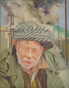 شاهیدی هه له بجه . رنگ روغن . سال 1368 . اندازه 57+72